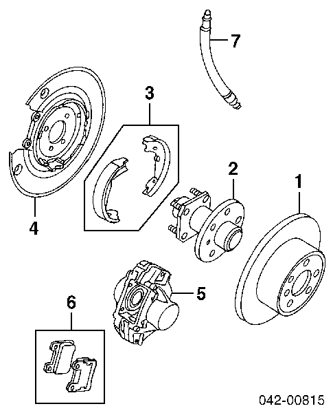 Колодки гальмові задні, барабанні Opel 1605689 ціна, від 18.48 USD