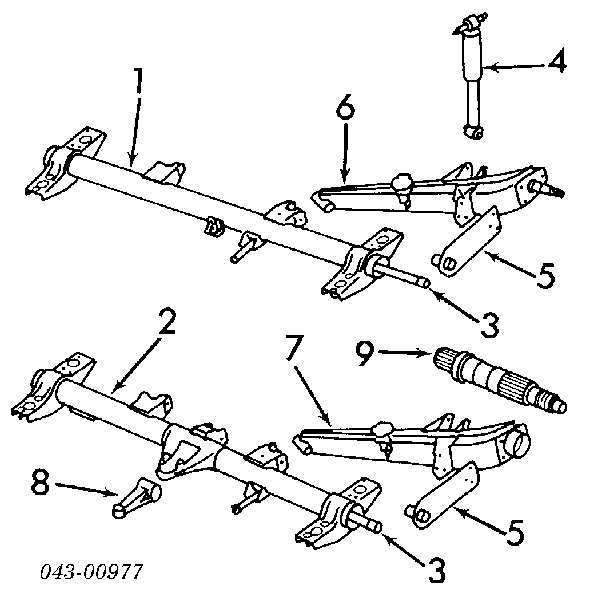 Шланг гальмівний задній Subaru Rex 2 (Субару Рекс)