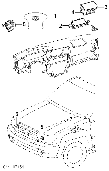 Подушка безпеки, водійська, AIRBAG Toyota 4Runner (GRN21, UZN21) (Тойота 4 раннер)