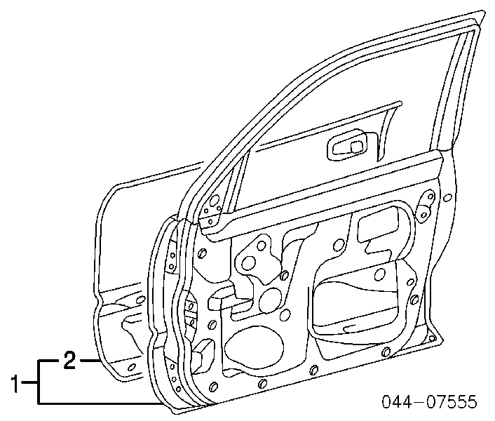 Двері передні, праві Toyota 4Runner (GRN21, UZN21) (Тойота 4 раннер)