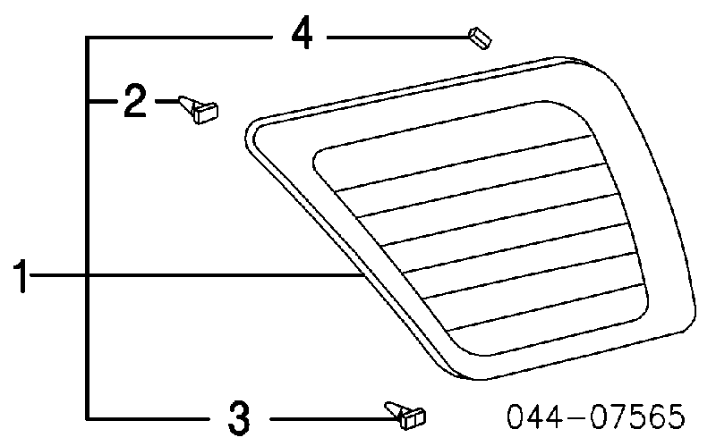 6273035120 Toyota Стукло багажника, праве