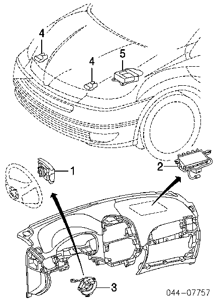 8917309100 Toyota Датчик Ейрбег передній