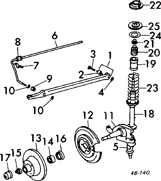 Амортизатор передній 133412503 VAG