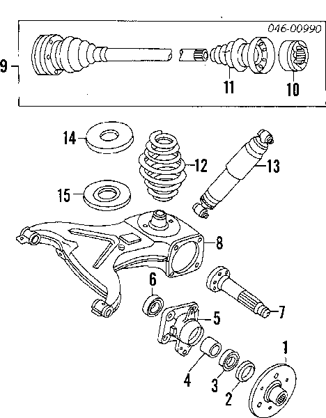 Амортизатор задній 251513031F VAG