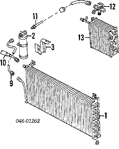 Ресивер-осушувач кондиціонера Audi 80 (81, 85, B2) (Ауді 80)