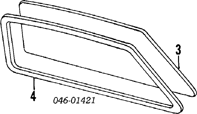 Скло заднє, 3/5-й двері (ляди) 191845501D VAG