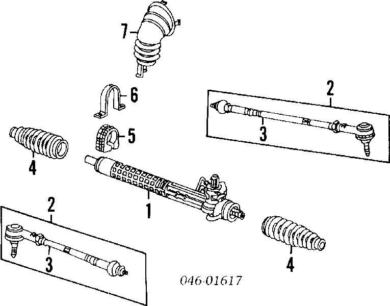 Рейка рульова 357422061F VAG