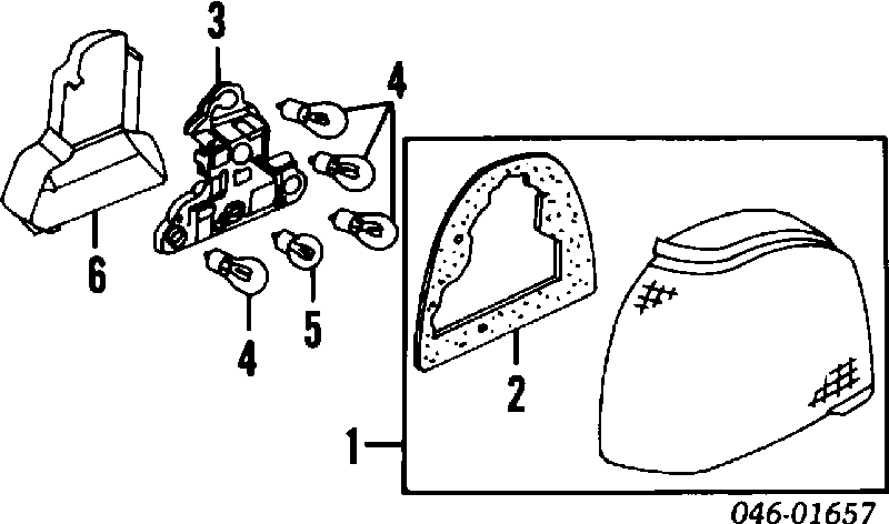 Купити 1H6945257 VAG Плата заднього ліхтаря, контактна