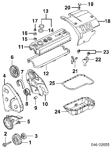 Кришка двигуна декоративна Audi A6 (4A, C4) (Ауді A6)