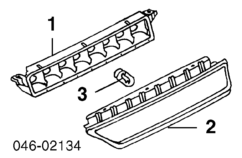 Стоп-сигнал заднього скла 3B9945121A VAG