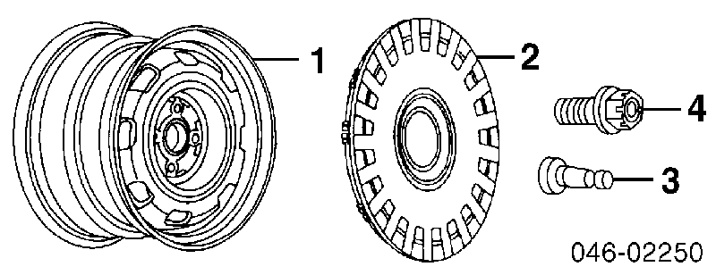 Диск колісний стальний (штампований) Skoda Octavia (A4, 1U5) (Шкода Октавіа)