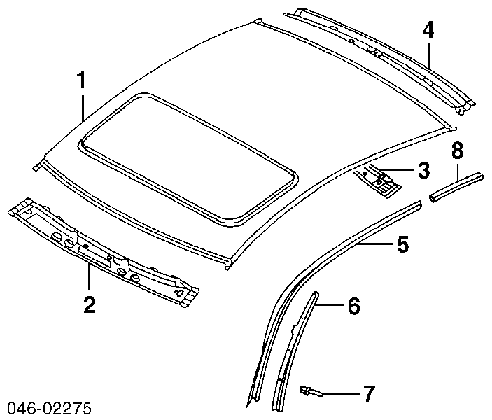 Молдинг даху, лівий VAG 1J6853705RB41 ціна, від 121.83 USD