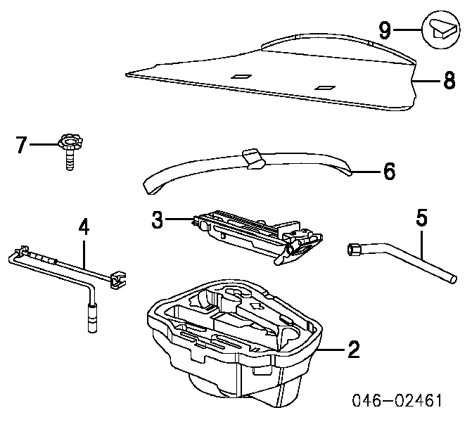 Болт кріплення запасного колеса 1J0803899B VAG