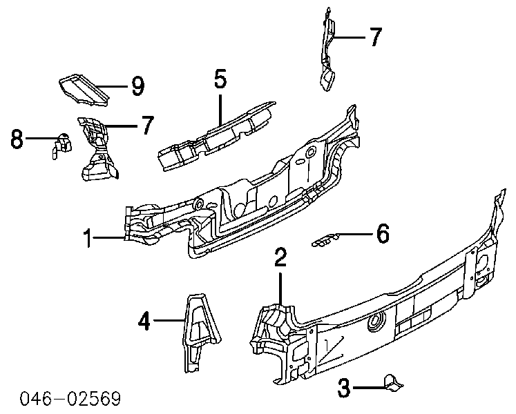 1J9813309D VAG Перегородка