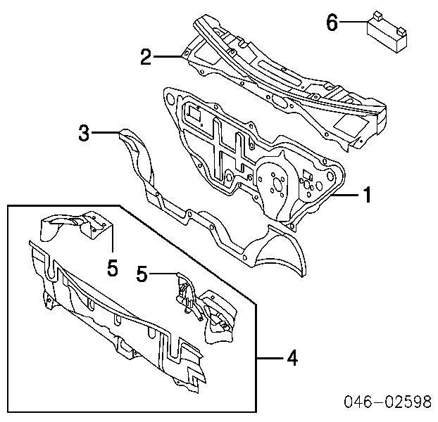Перегородка моторного відсіку VAG 1J1721039AF ціна, від 268.06 USD