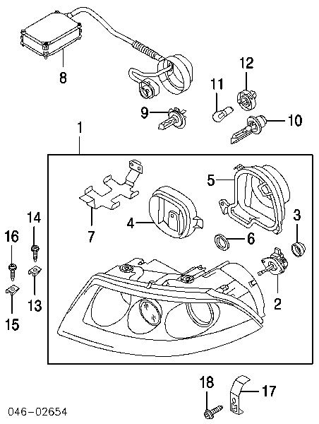 Лампочка ксеноновая 4D0941473 VAG