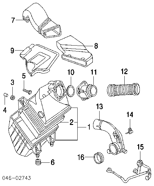 Патрубок повітряний Audi A8 D2 (4D2, 4D8) (Ауді A8)