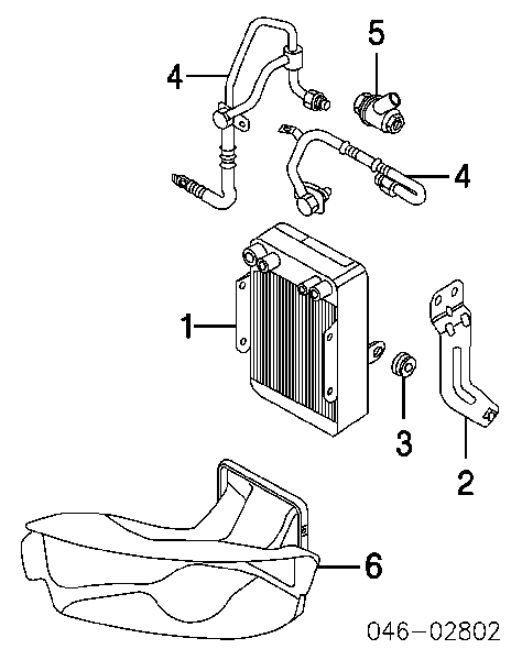 Радіатор охолодження, АКПП на Audi A8 (4D_)