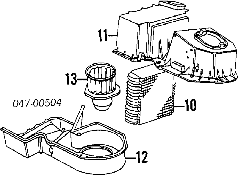 Радіатор кондиціонера салонний, випарник 6848766 Volvo