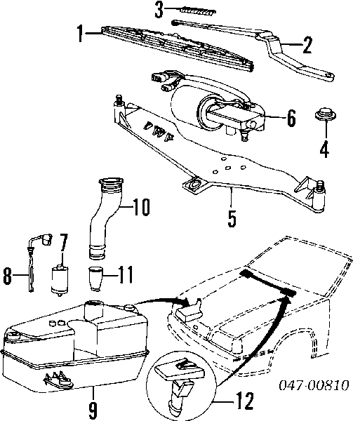 Щітка-двірник лобового скла, комплект з 2-х шт. 2716512 Volvo