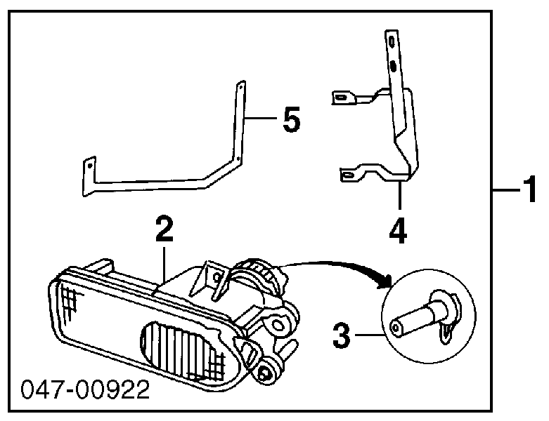 Туманка ліва Volvo 850 седан (LS) (1991 - 1996) ціна, від 196.34 USD