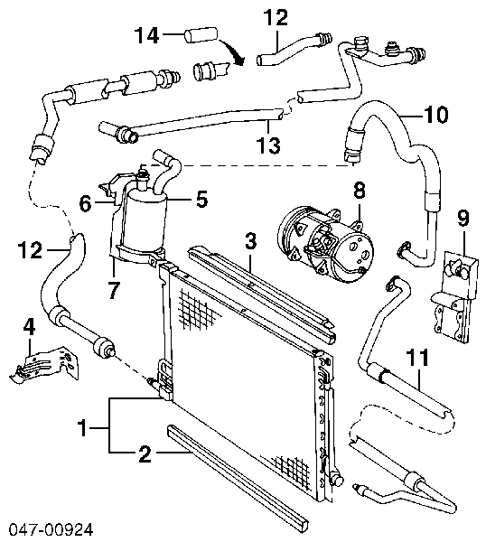 Радіатор кондиціонера 306652256 Volvo