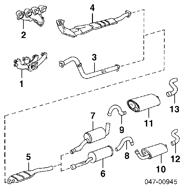 Глушник, центральна частина 91554097 Volvo