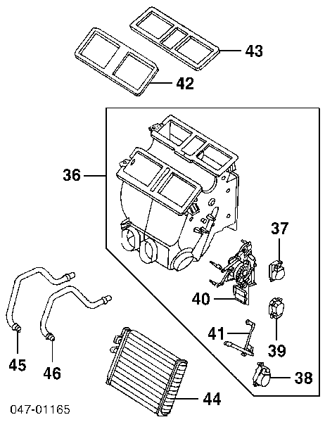 Радіатор пічки (обігрівача) 91715037 Volvo