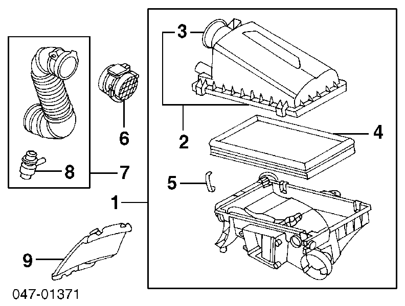 Фільтр повітряний 308508316 Volvo