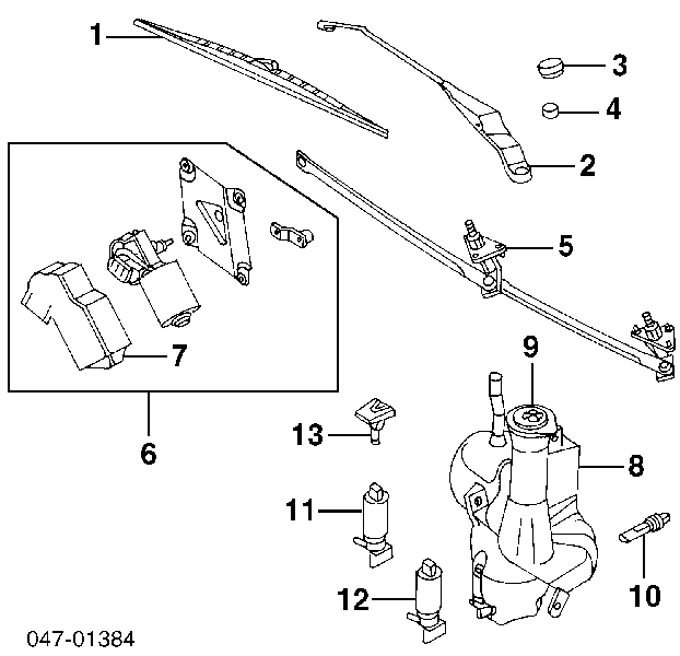 30864958 Volvo Форсунка омивача скла лобового, ліва