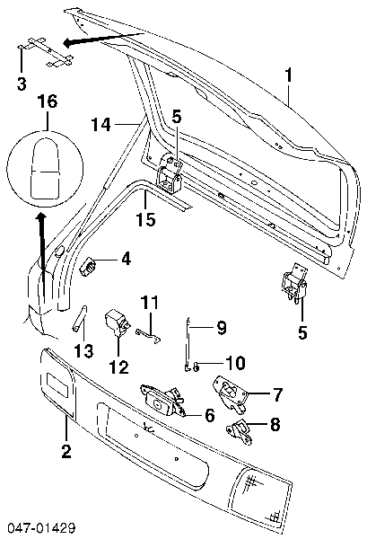 Амортизатор кришки багажника Volvo 30803472