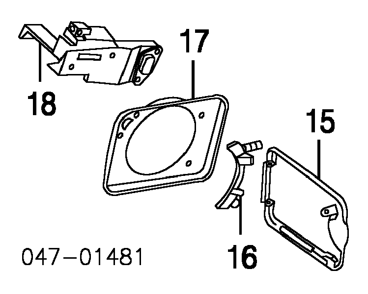 Петля лючка заливної горловини паливного бака 306498791 Volvo