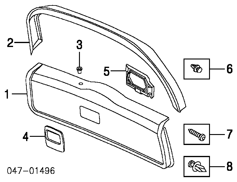 Пістон (кліп) кріплення бампера, переднього 91935858 Volvo