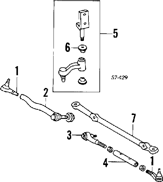 Муфта рульових тяг MB166769 Chrysler