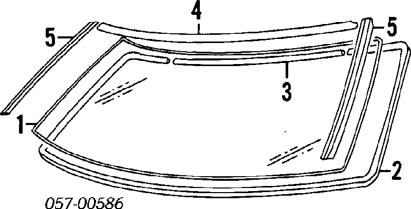 Важіль-поводок склоочисника лобового скла на Mitsubishi Colt (C1A)