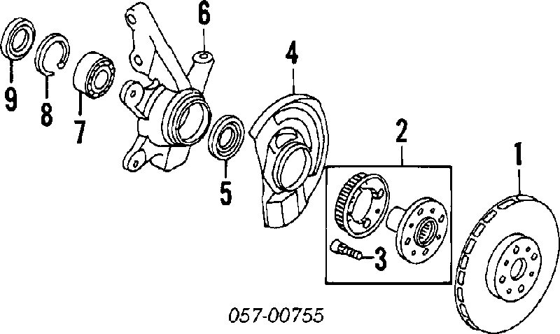 Диск гальмівний передній MB950569 Chrysler