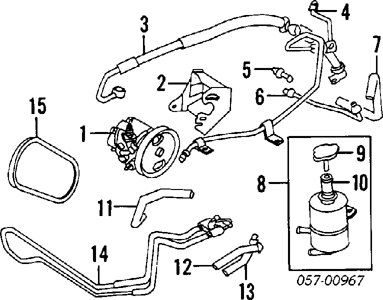 Ремінь приводний, агрегатів MD314778 Chrysler