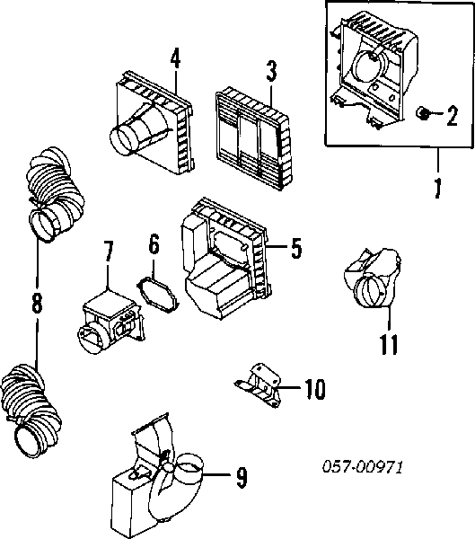 Фільтр повітряний MD620737 Chrysler