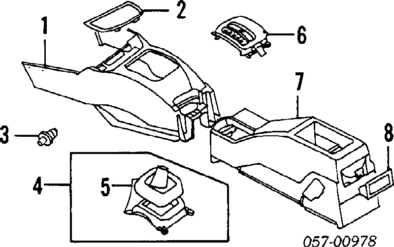 Кришка подлоктніка MB794228 Mitsubishi