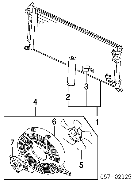 Радіатор кондиціонера MMR500038 Mitsubishi