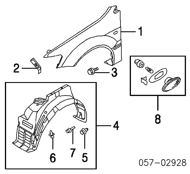 Пістон (кліп) кріплення бампера заднього MMR288150 Mitsubishi