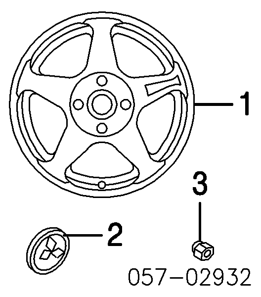 MR133768 Chrysler ковпак колісного диска