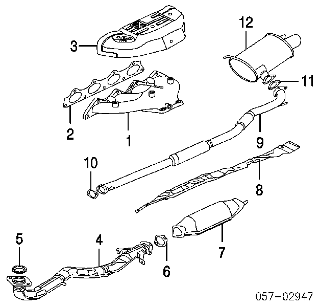 Кільце приймальної труби глушника Mitsubishi Lancer 9 (CSA) (Міцубісі Лансер)