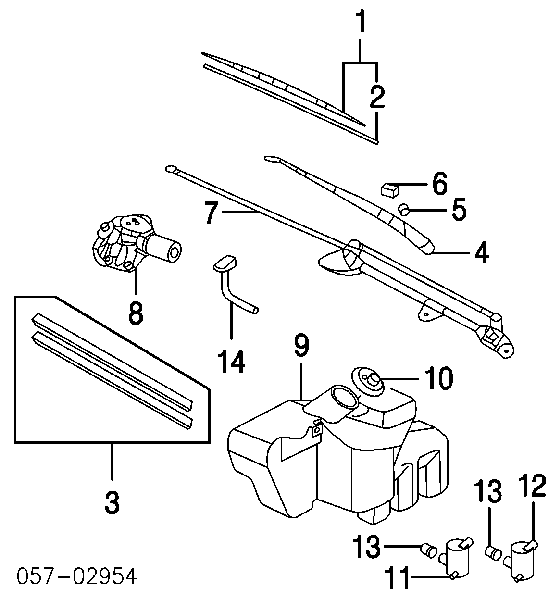 Заглушка гайки кріплення повідка переднього двірника Mitsubishi Lancer 10 (CY_A, CZ_A) (Міцубісі Лансер)