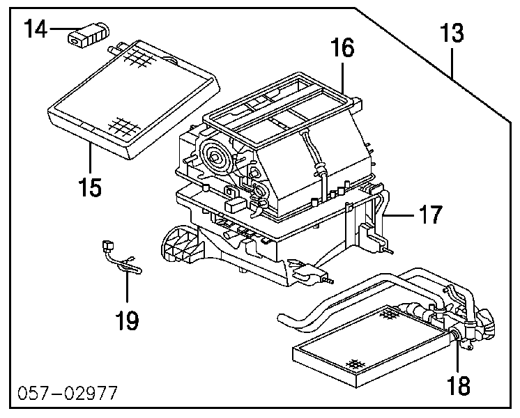MR958199 Mitsubishi радіатор пічки (обігрівача)