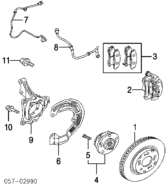 Купити MN116446 Mitsubishi Колодки гальмівні передні, дискові