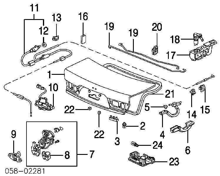  Кнопка приводу замка задньої 3/5 двері (ляди) Honda Accord 7