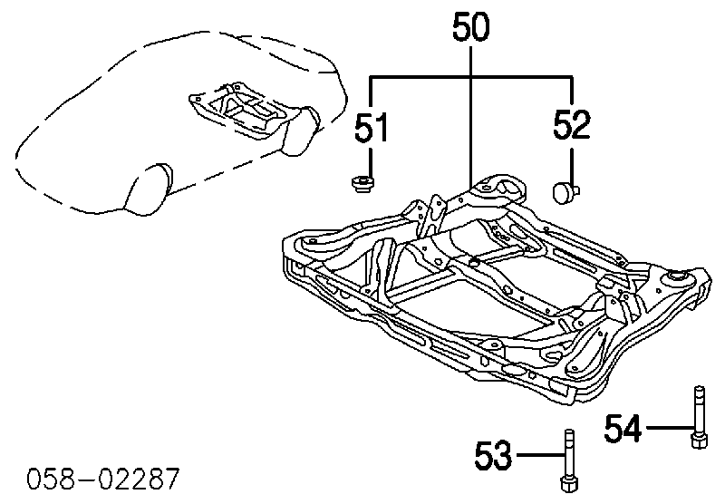 Балка задньої підвіски поперечна Honda Accord VII седан (CL, CM) (2003 - 2008) ціна, від 570.13 USD