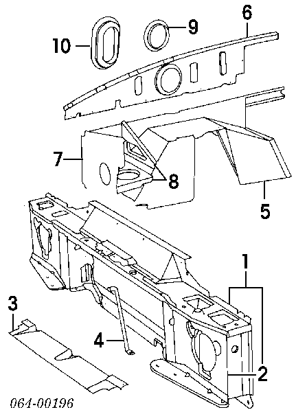 Панель передня Land Rover ALR6272 ціна, від 375.71 USD