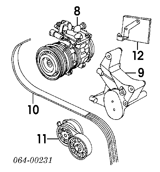 Натягувач приводного ременя ERR3440 Rover